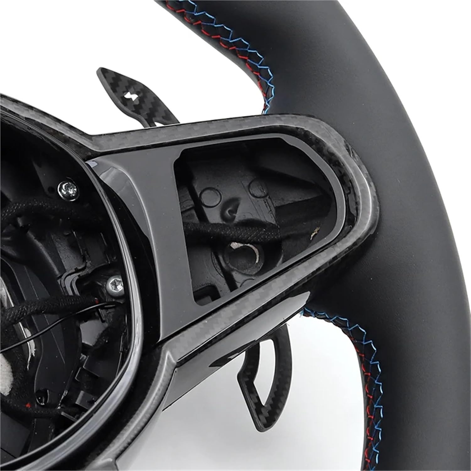 Leather M-sport Steering Wheel Fit For BMW G01 G05 G20 G21 G80 G81 G22 G23 G26 G30 G32 G87 3 4 5 Series Car Accessories(E)