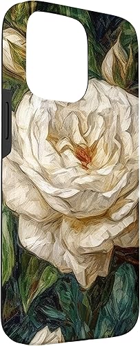 Vista 75 de Funda para iPhone 13 Van Gogh Art White Flower White Roses