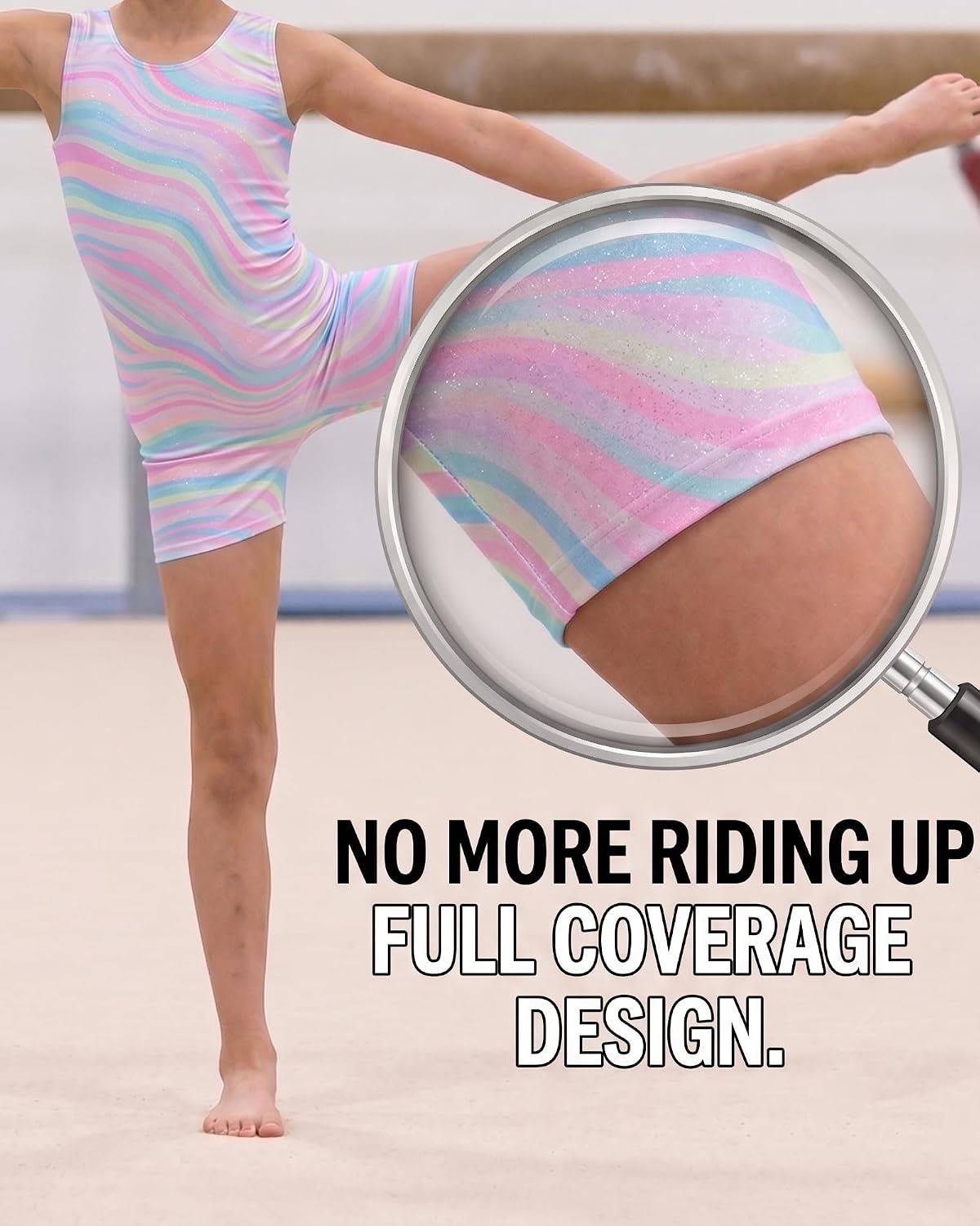 3 Pack Gymnastics Leotards for Girls Toddler biketard 2-8Y image 5