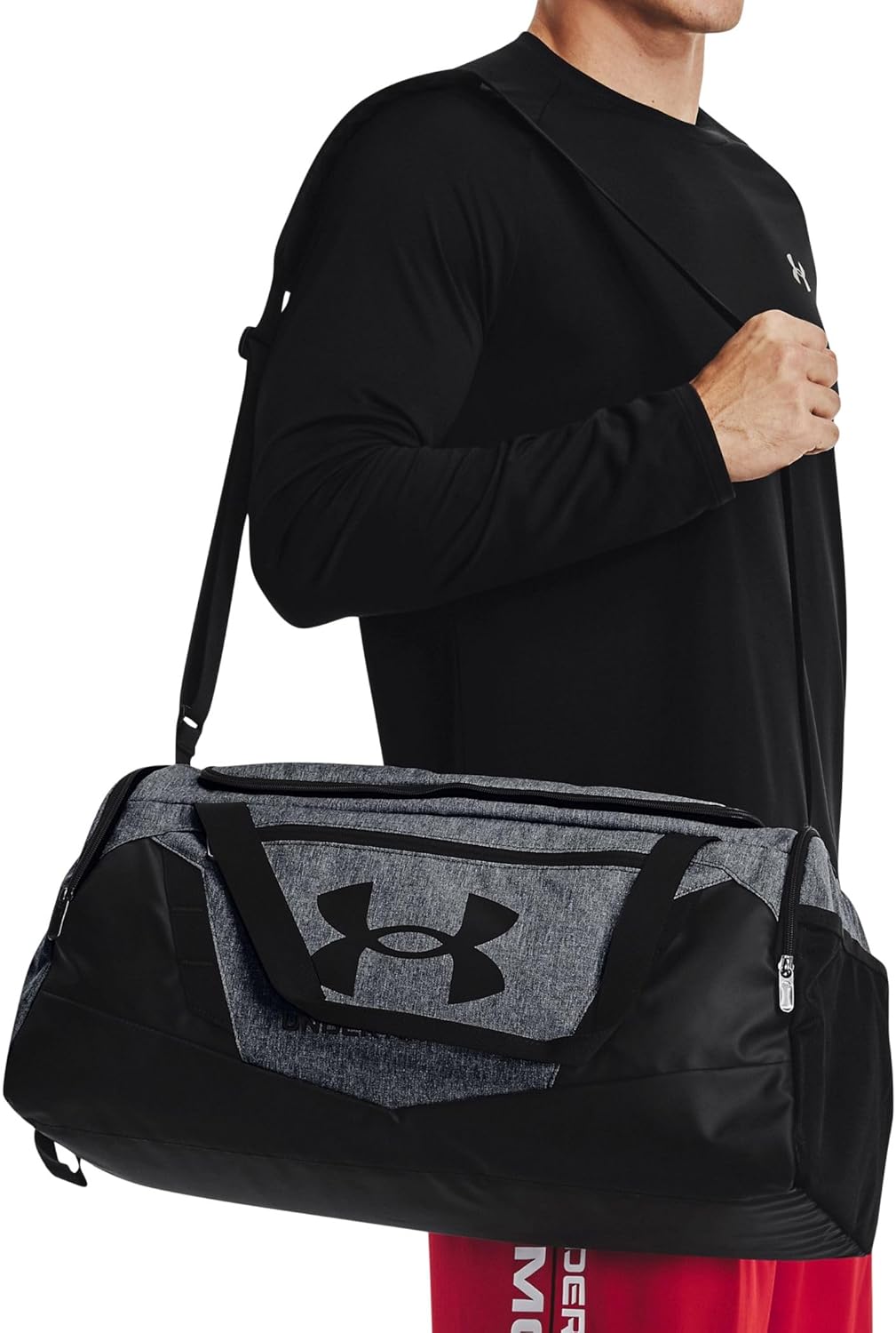 Under Armour Unisex-Adult Undeniable 5.0 Duffle, Pitch Gray Medium Heather (012)/Black, Small - Image 9