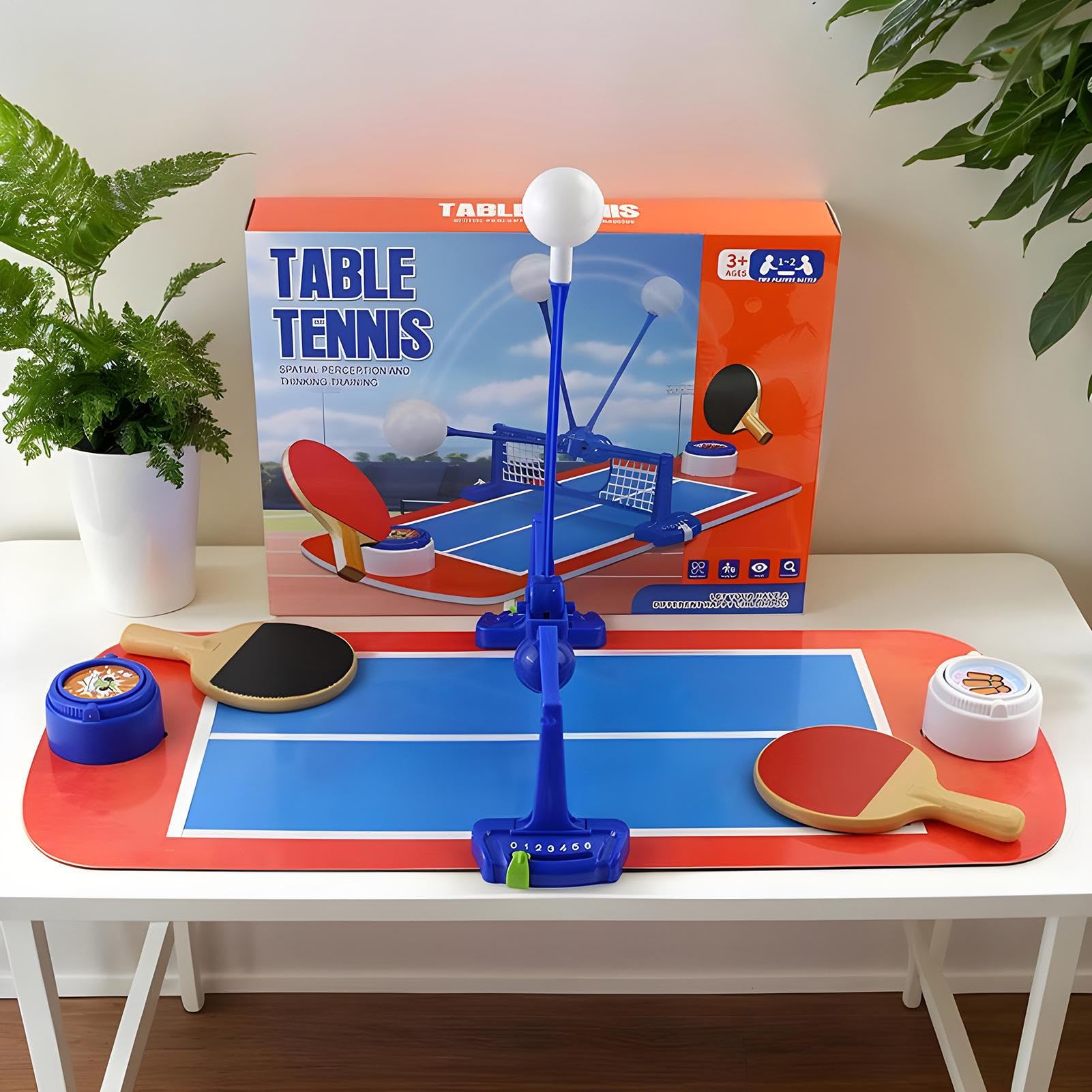 Set da Pong Portatile Set Racchette Portatile | Interattivo Genitori e Bambini per Sviluppare Abilità Motorie e Libero in Casa e in Viaggio