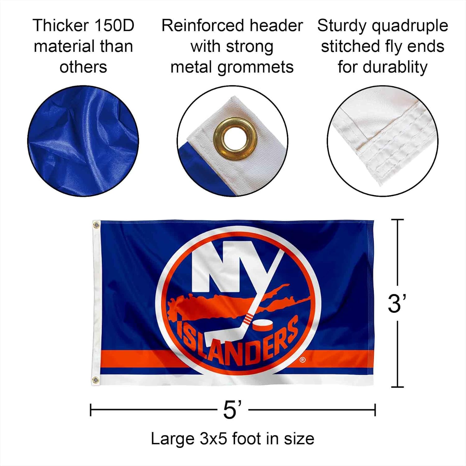 New York Islanders Banner and Tapestry Wall Tack Pads - Image 3