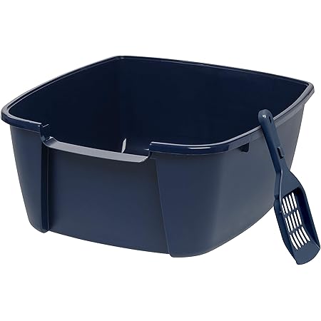 IRIS Large Corner Litter Box with Scoop