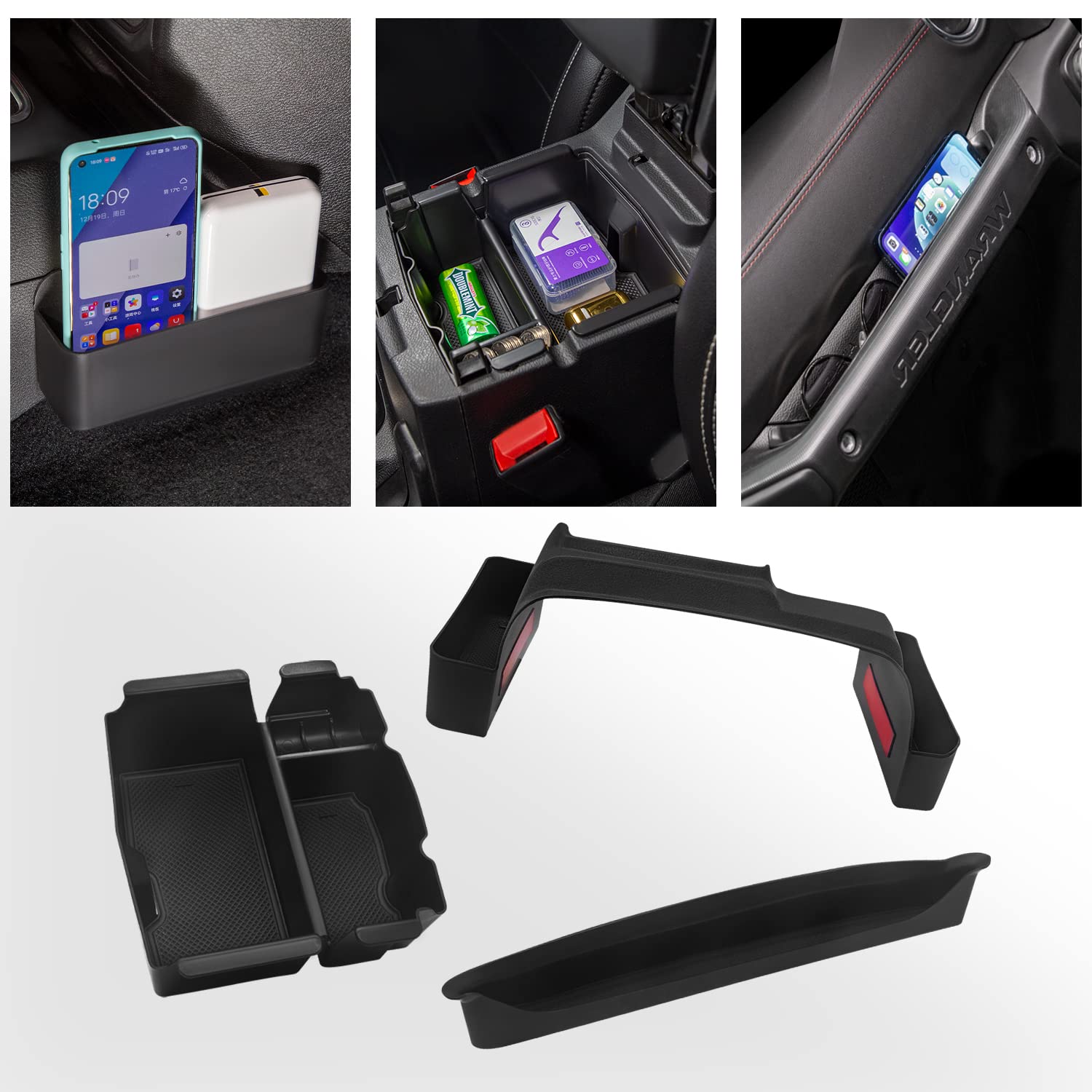 Buy Sxmhkjt 3PCS Center Console Organizer Tray for Jeep Wrangler JL/JLU