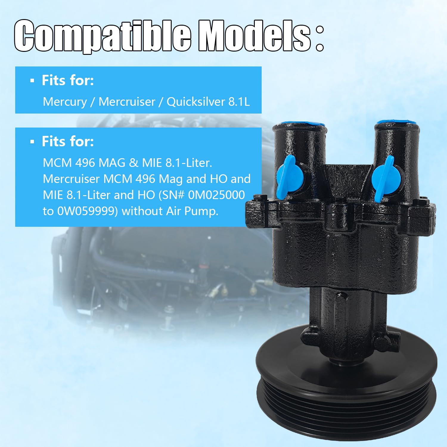 Amazon.com: 46-8M0139994 Sea Water Pump Fits for Mercruiser 