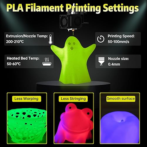 Vista 169 de SUNLU - Filamento PLA de seda de 1.75 mm, filamento brillante para impresora 3D, precisión dimensional +/- 0.02 mm, 1 kg, 330 metros, plata sedosa