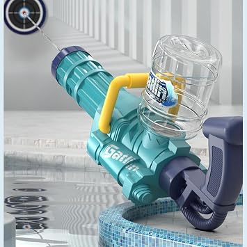 Hand Gun, Children's Water Gun, Powerful Water Gun, Toy, USB Rechargeable, Continuous Fire, Super Strong Distance, Large Capacity, Water Play, Summer Festival, Children's Day, Gift, Birthday Gift, For