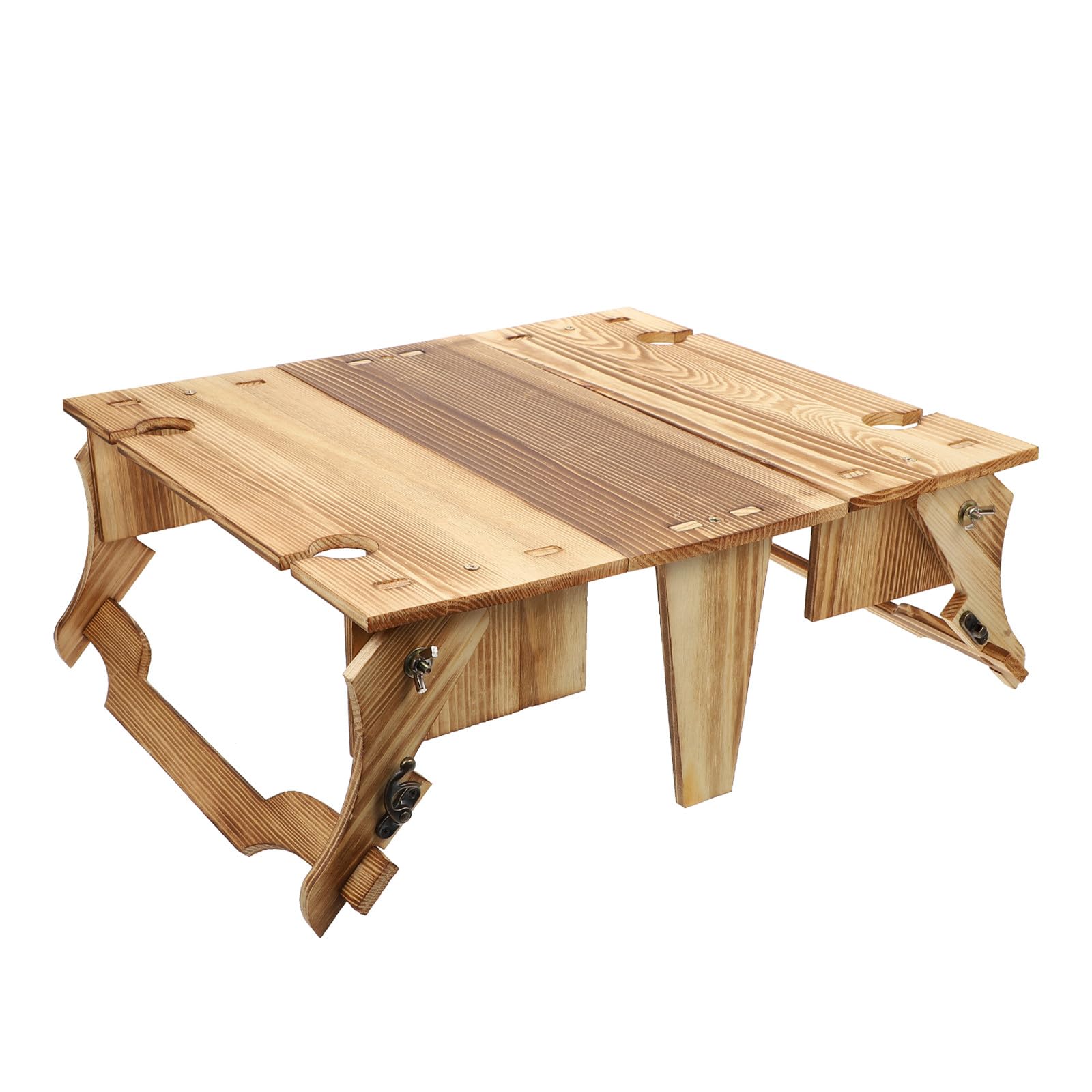 Panier pique-nique pliant et table en bois pour vos balades nature