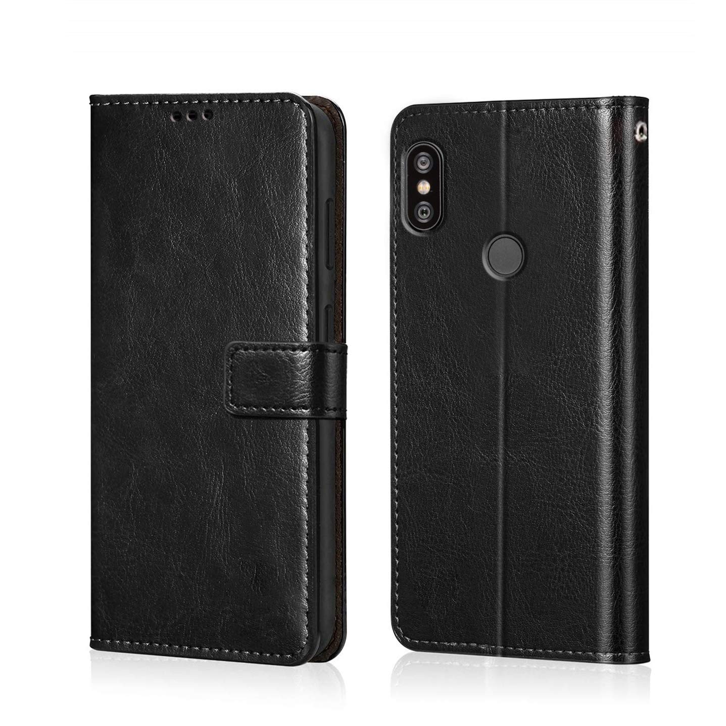 WOW IMAGINE Shock Proof Flip Case Back Cover for Xiaomi Mi Redmi Note 6 Pro (Flexible | Leather Finish | Card Pockets Wallet & Stand | Black) (B07P2Y4Q93) Amazon Price History, Amazon Price Tracker