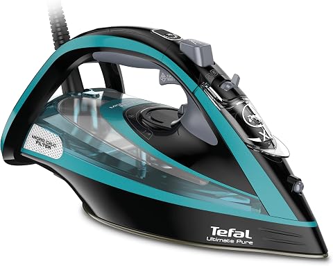 Tefal FV9844 Ultimate Pure 60 gr Sürekli ve 250 gr Şok Buharlı 3200 Watt Buharlı Ütü