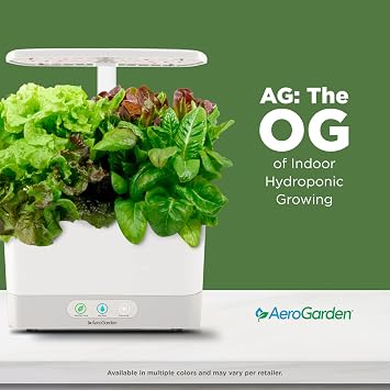 AeroGarden Harvest Indoor Garden Hydroponic System with LED Grow Light