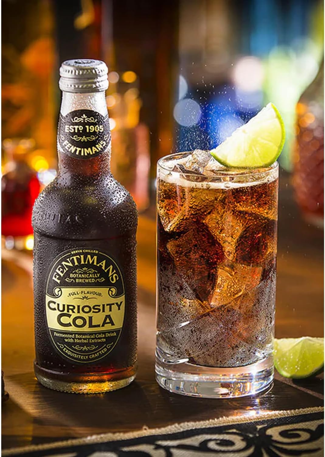 Fentimans Botanically Brewed Classic Curiosity Cola Sparkling Soda, 9.3 fl oz Bottles – Premium Craft Soda/Mixer for Cocktails & Refreshing Drinks