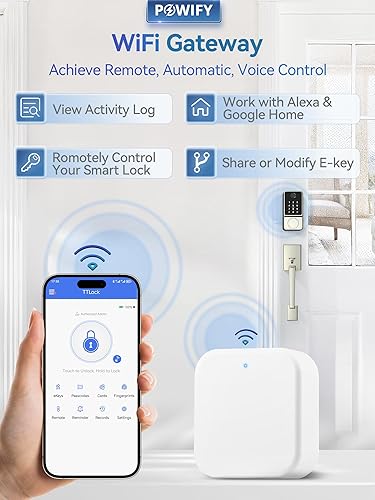 Miniatura 4 de Smart Lock Wi-Fi G2 Gateway, control remoto con aplicación TT Lock, compatible con control de voz Alexa