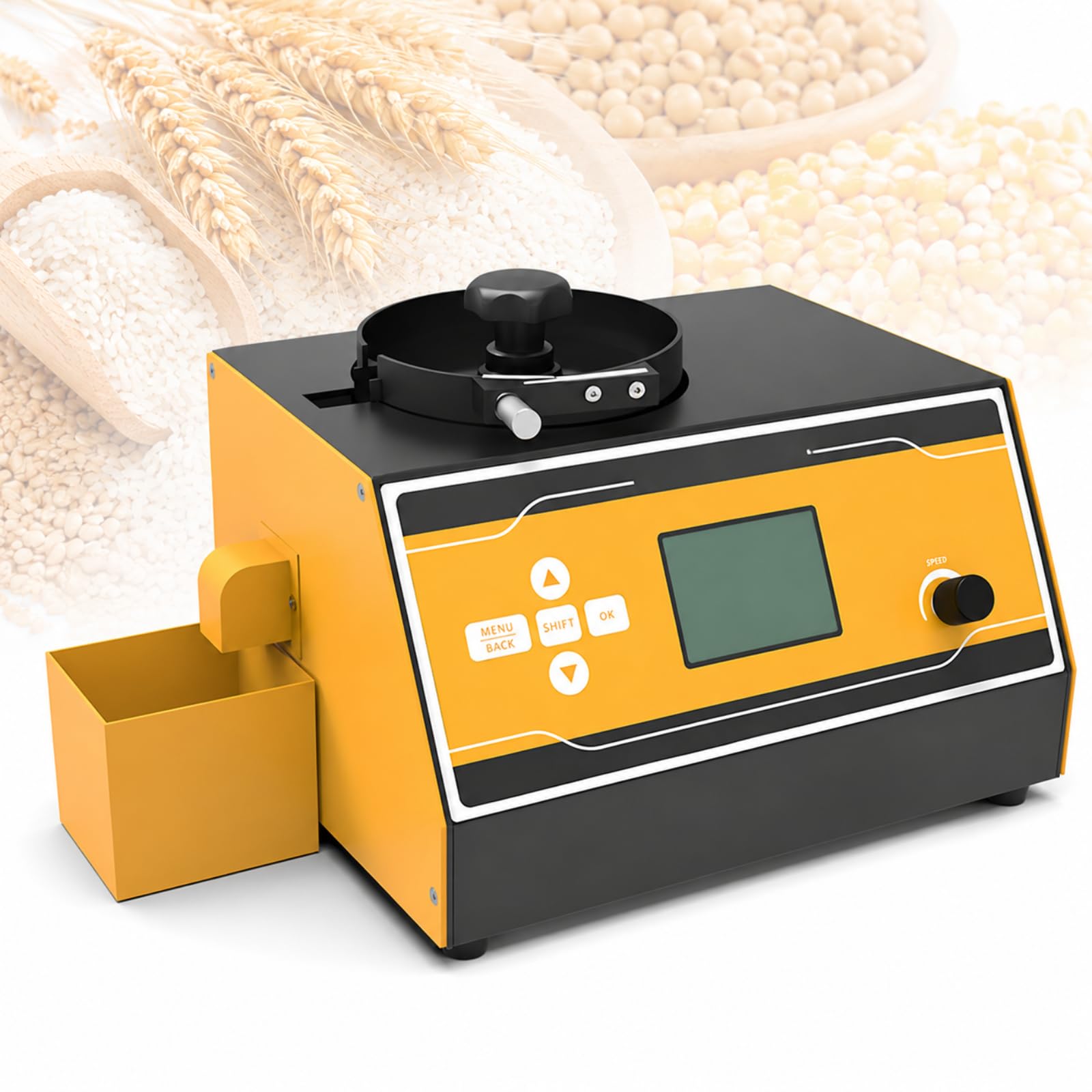 AMQYDT Automatic Seed Counter Machine, Grain Seed Counter With Lcd Display, Adjustable Counting Speed, 1-12mm Range, ±2‰ Accuracy For Rice, Wheat, Sorghum, Corn And Vegetable Seeds