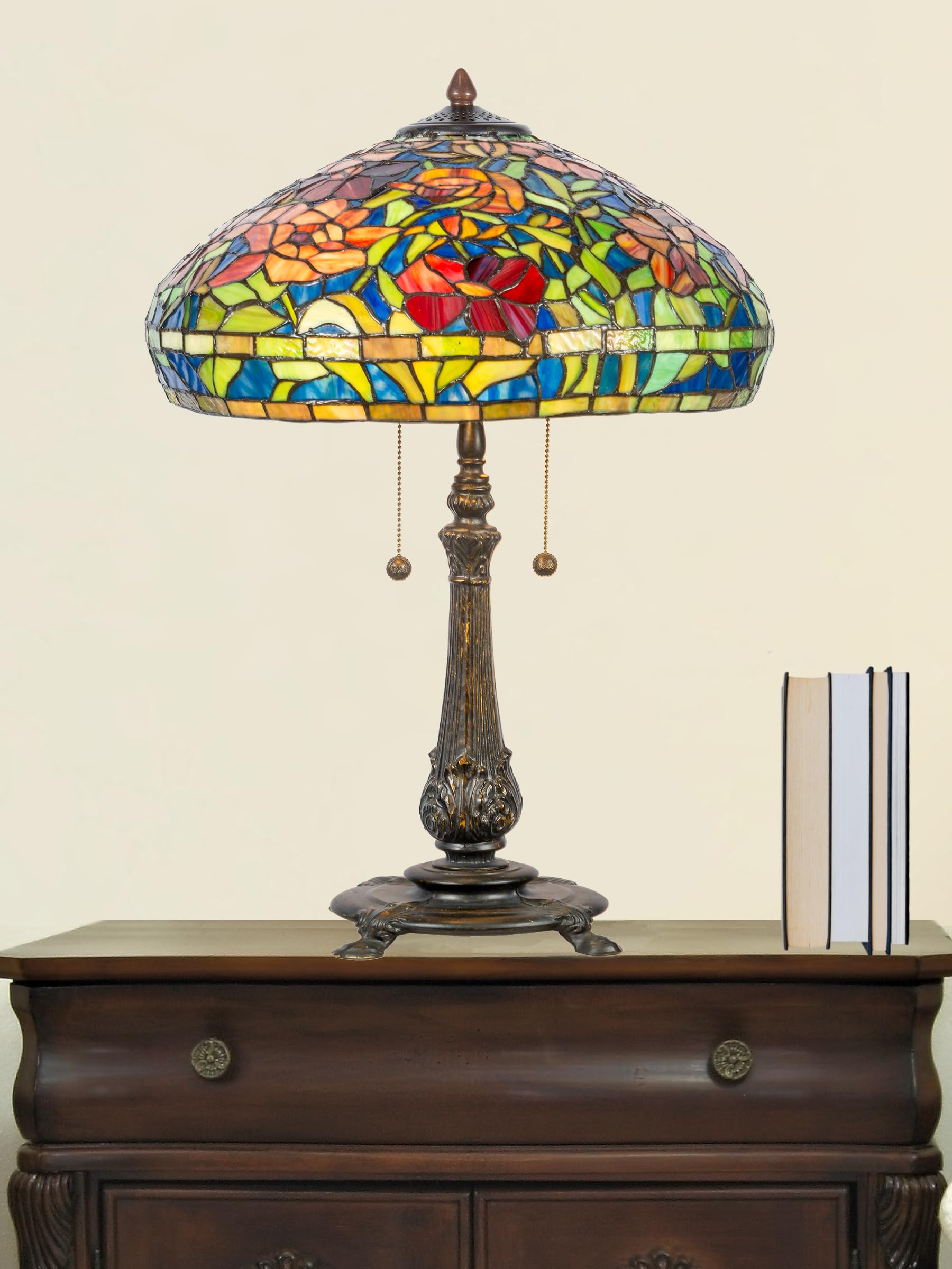 Dale Tiffany TT23085 Traditional 2 Light Tiffany Style Table