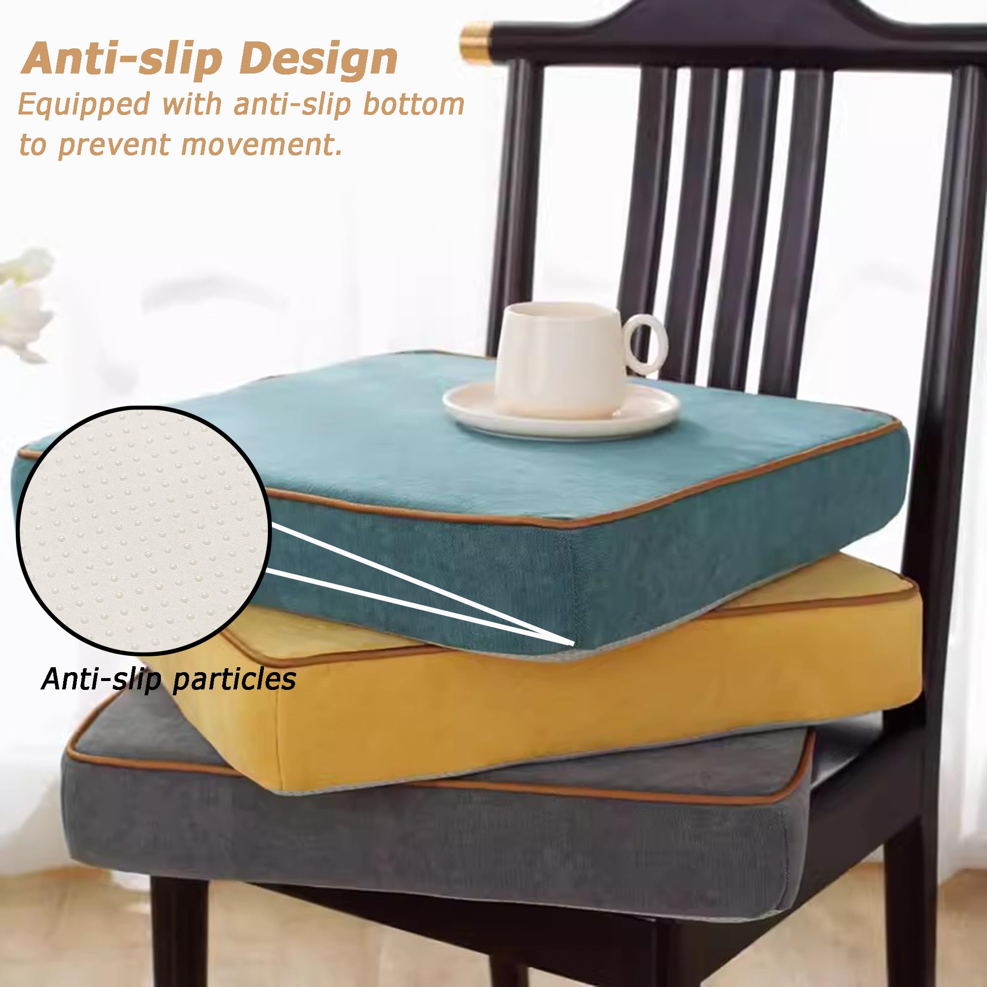 Coussin Chaise Jardin Épais Gris 110x45cm - Doux Avec Attaches Antidérapantes - Pour Transat Terrasse Tatami Extérieur