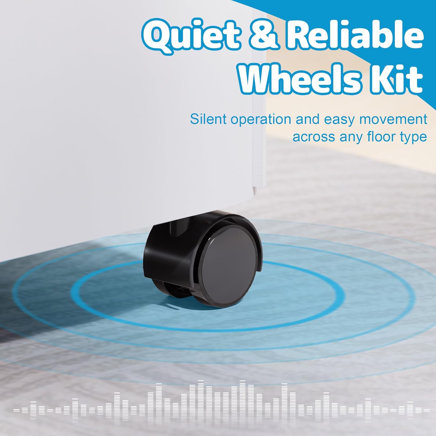 Air Jade Replacement Wheels Kit, Compatible with Midea Cube Dehumidifiers, 360° Silent Rollers for Easy Mobility and Drain, 4 Pack Heavy-Duty Casters Support up to 80 lbs