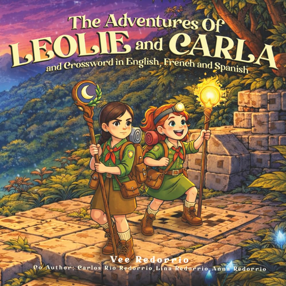 The Adventures of Leolie and Carla: and Crossword in English, French, and Spanish