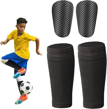 Mini Shin Pads, Shin Pad Socks, Small Football Shin Pads, Lightweight Shin Pad for Teenagers Kids Boys Girls, Shin Guards for Football Training Protector