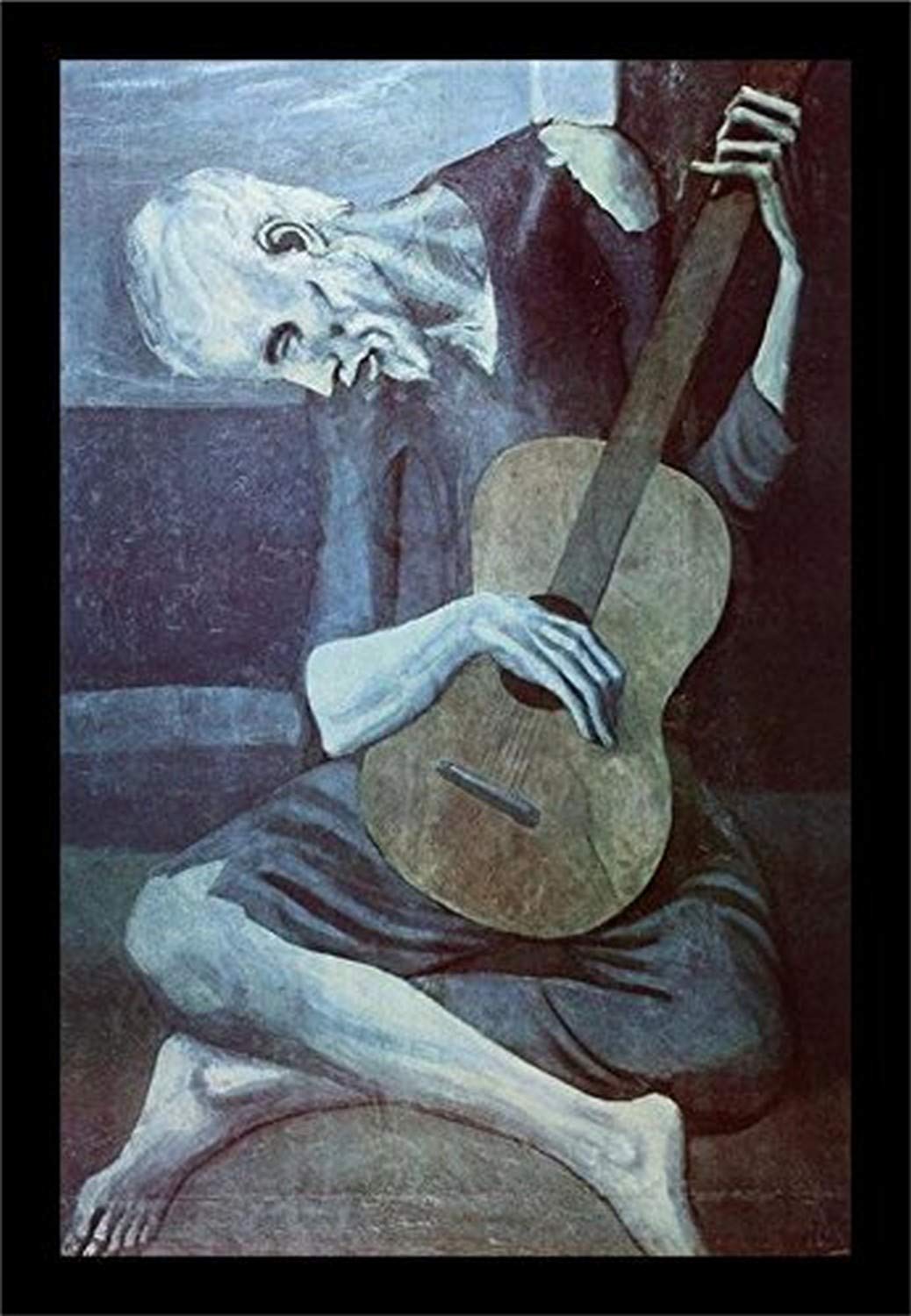 Amazon.com: buyartforless FRAMED The Old Guitarist by Pablo Picasso ...