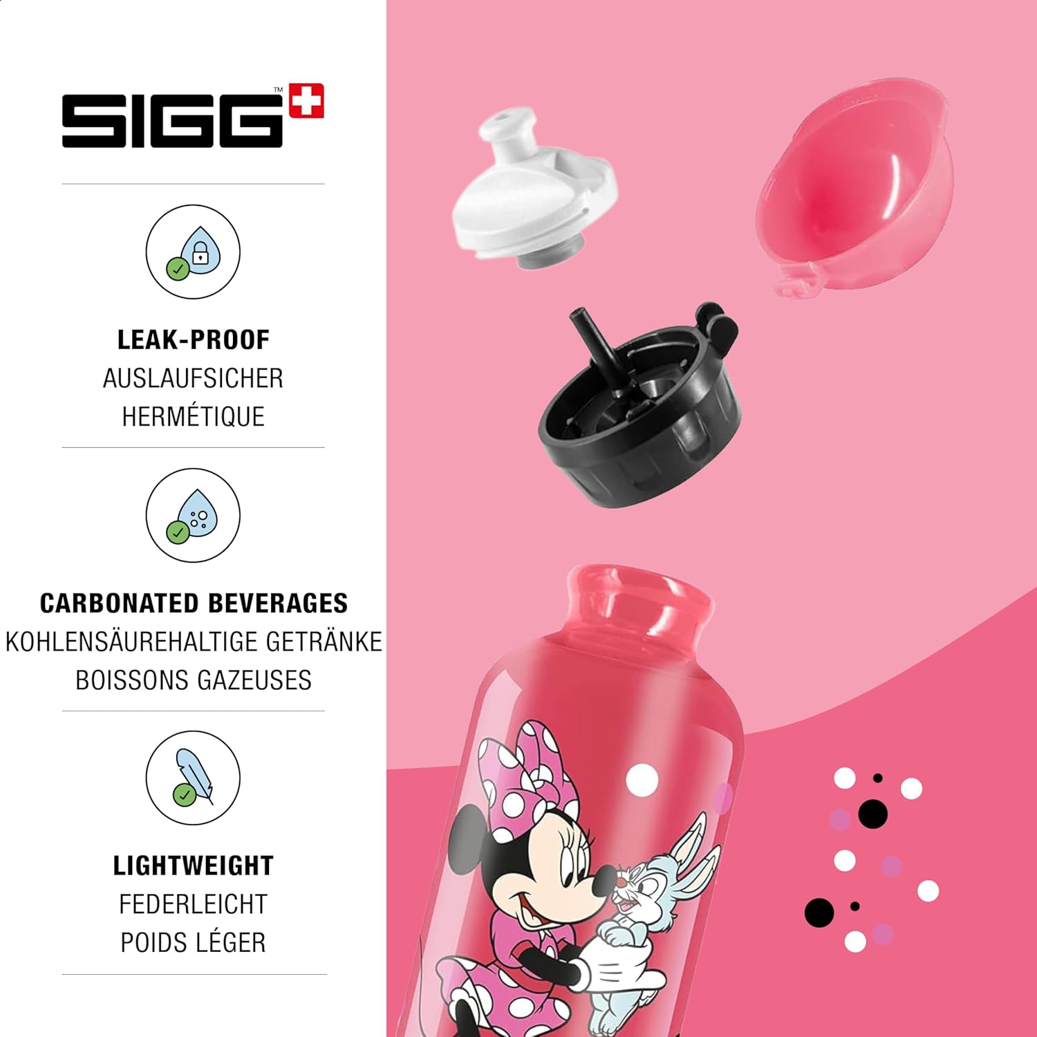 Sigg - Kids Water Bottle - KBT - Made in Switzerland - Neutral Taste - Leakproof - Lightweight - School, Sports - 14 Oz