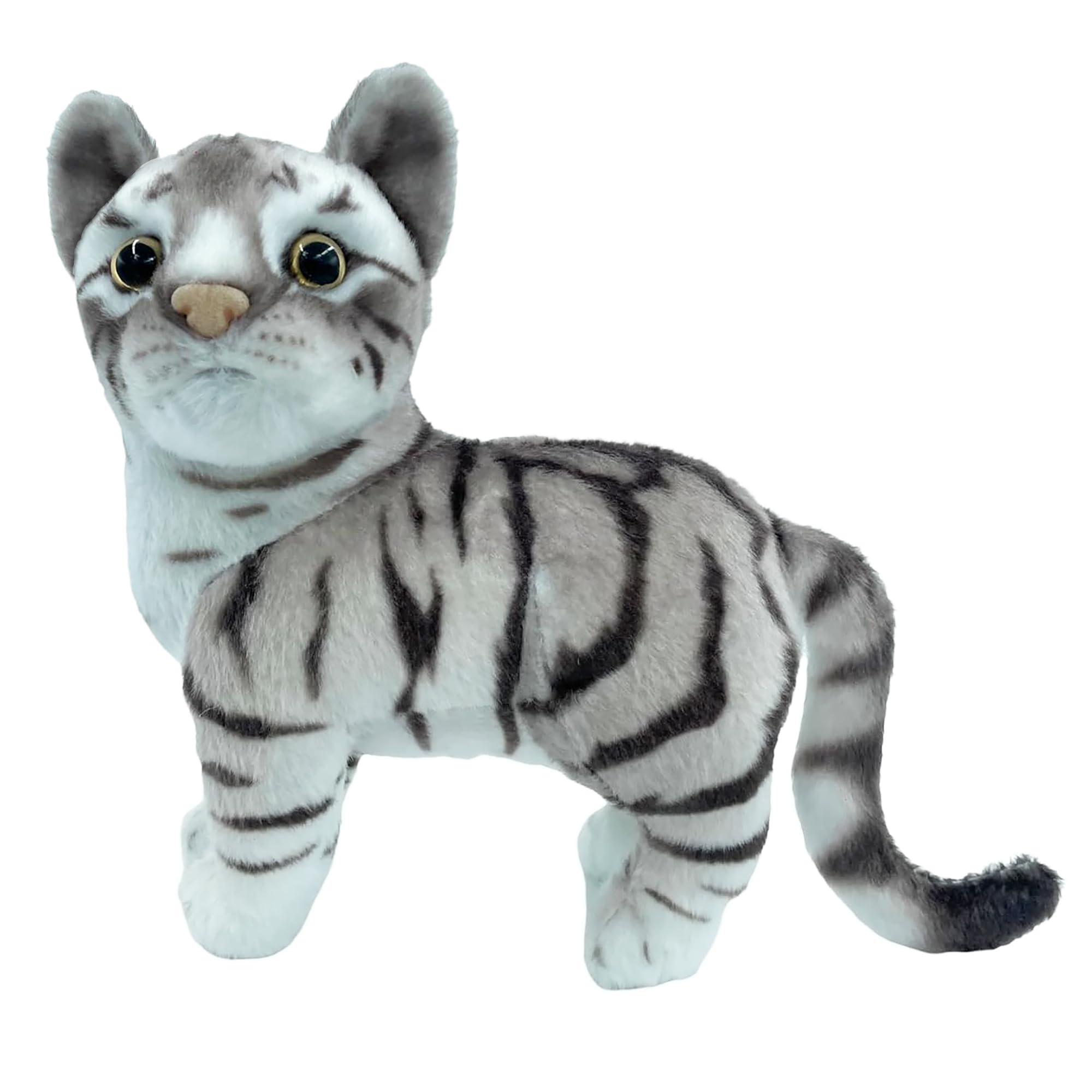 Tickles Standing Cat Soft Stuffed Plush Animal Toy for Kids Boys & Girls C Birtrhday Gifts (Size: 20 cm Color: Grey) (B0D33LTLHX) Amazon Price History, Amazon Price Tracker
