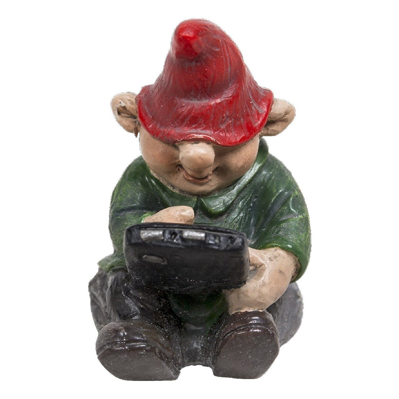 Vivid Arts Miniature World Set of Two Sitting Gnomes Fairy Garden Decoration (MW05-001)