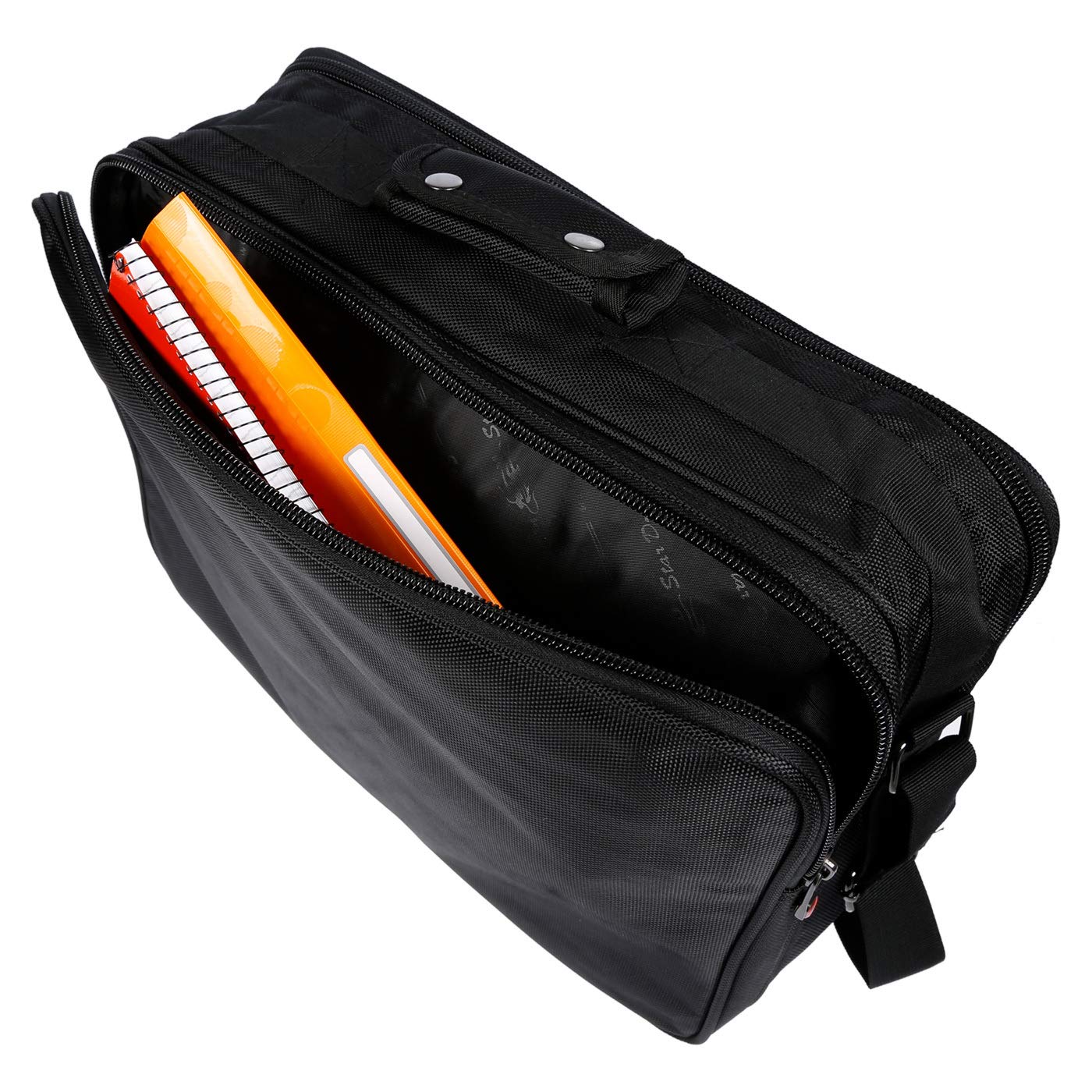 Christian Wippermann Arbeitstasche Herren 17 Zoll - Groß XXL Querformat - Flugbegleiter Tasche - 45x33x19 cm - Leicht 700g - Trageriemen 150cm - Großes DIN A4 Hauptfach - Arbeitstasche Herren Büro