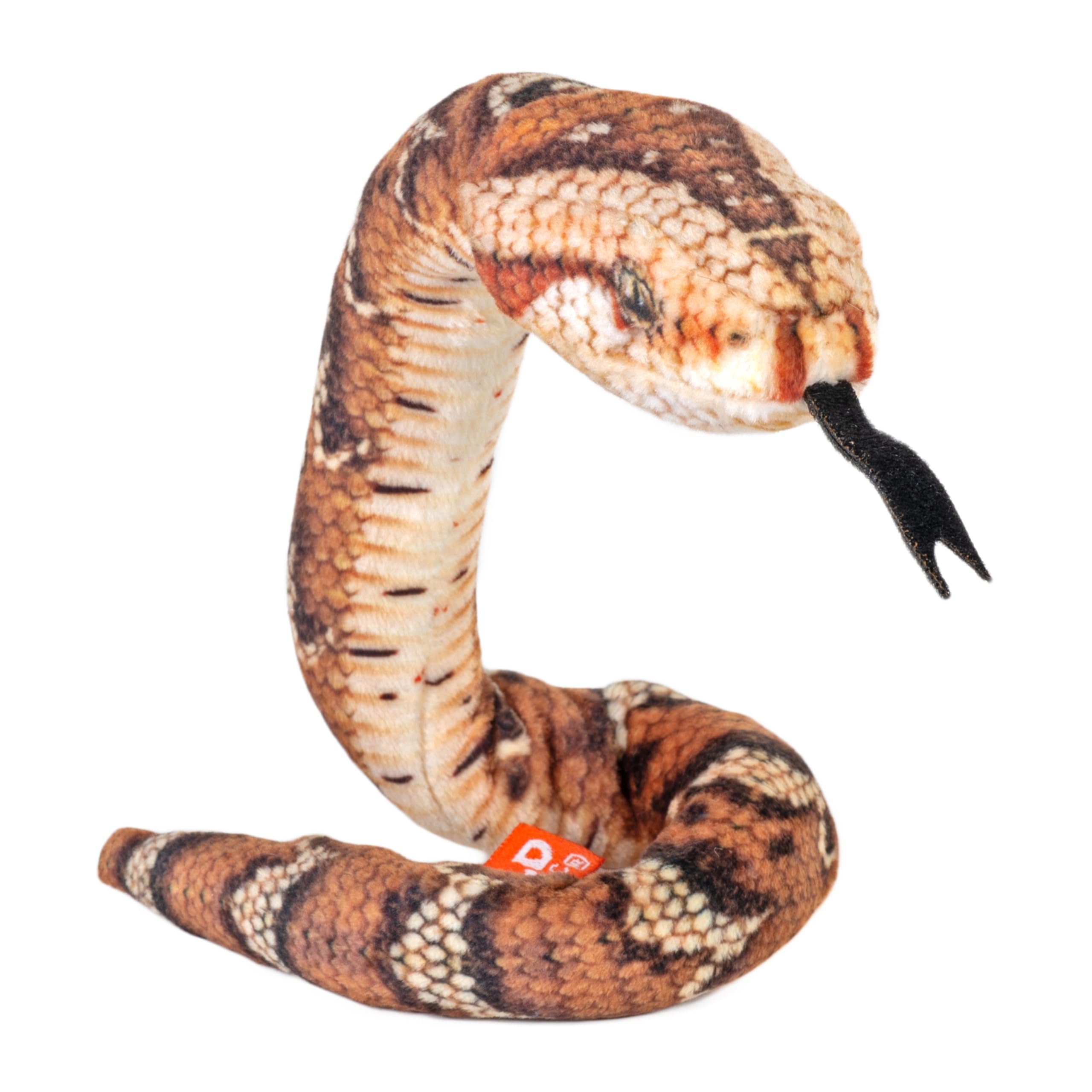 Wild Republic Coilkins Puff Adder, Stuffed Animal, 12 Inch, Plush Toy, Fill is Spun Recycled Water Bottles