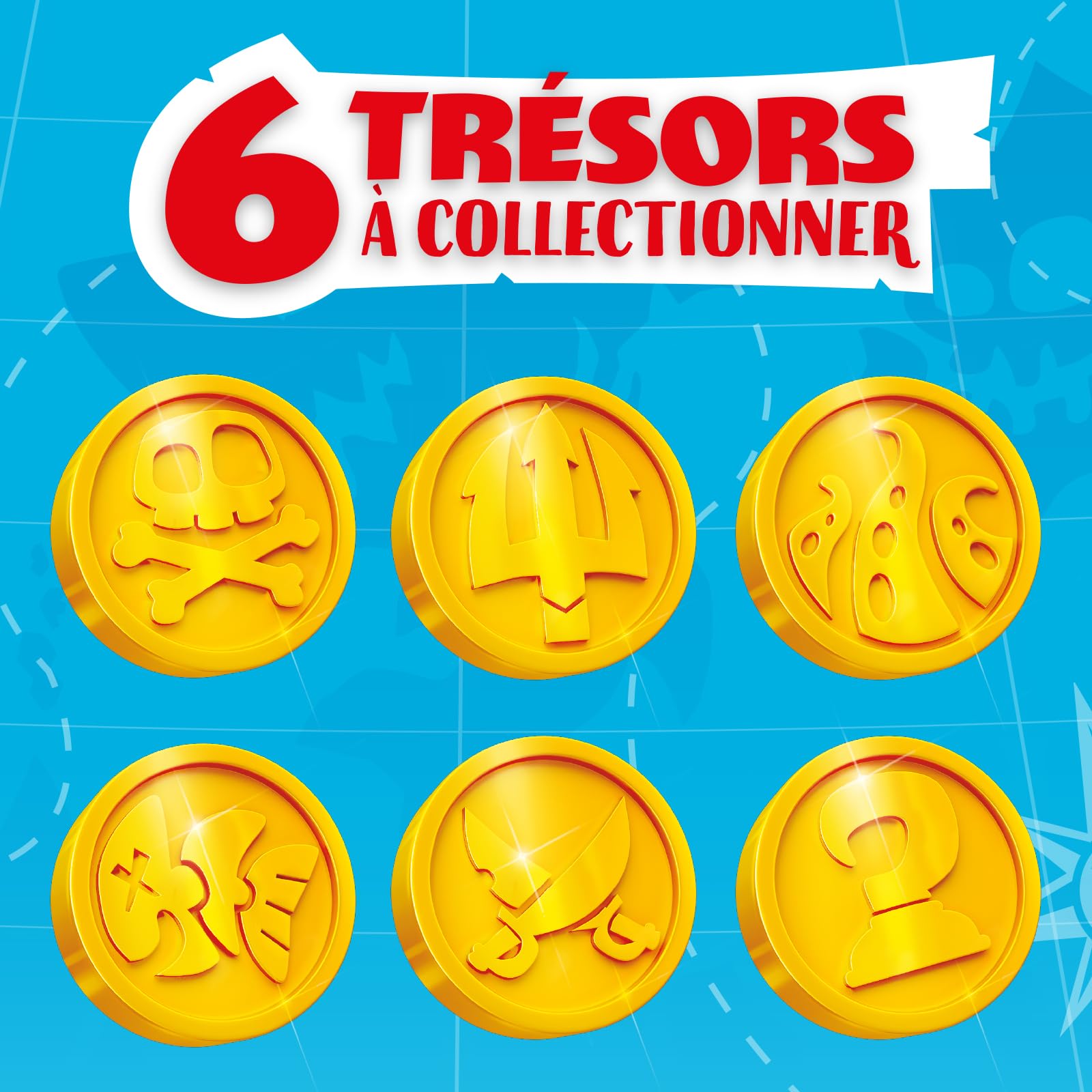 Série PIRATIX Trésor d'or - 12 Forteresse. Chaque boîte Contient 1 forteresse Surprise, 1 Piratix Surprise, 1 Accessoire, 1 Drapeau Exclusif et 1 trésor Exclusif