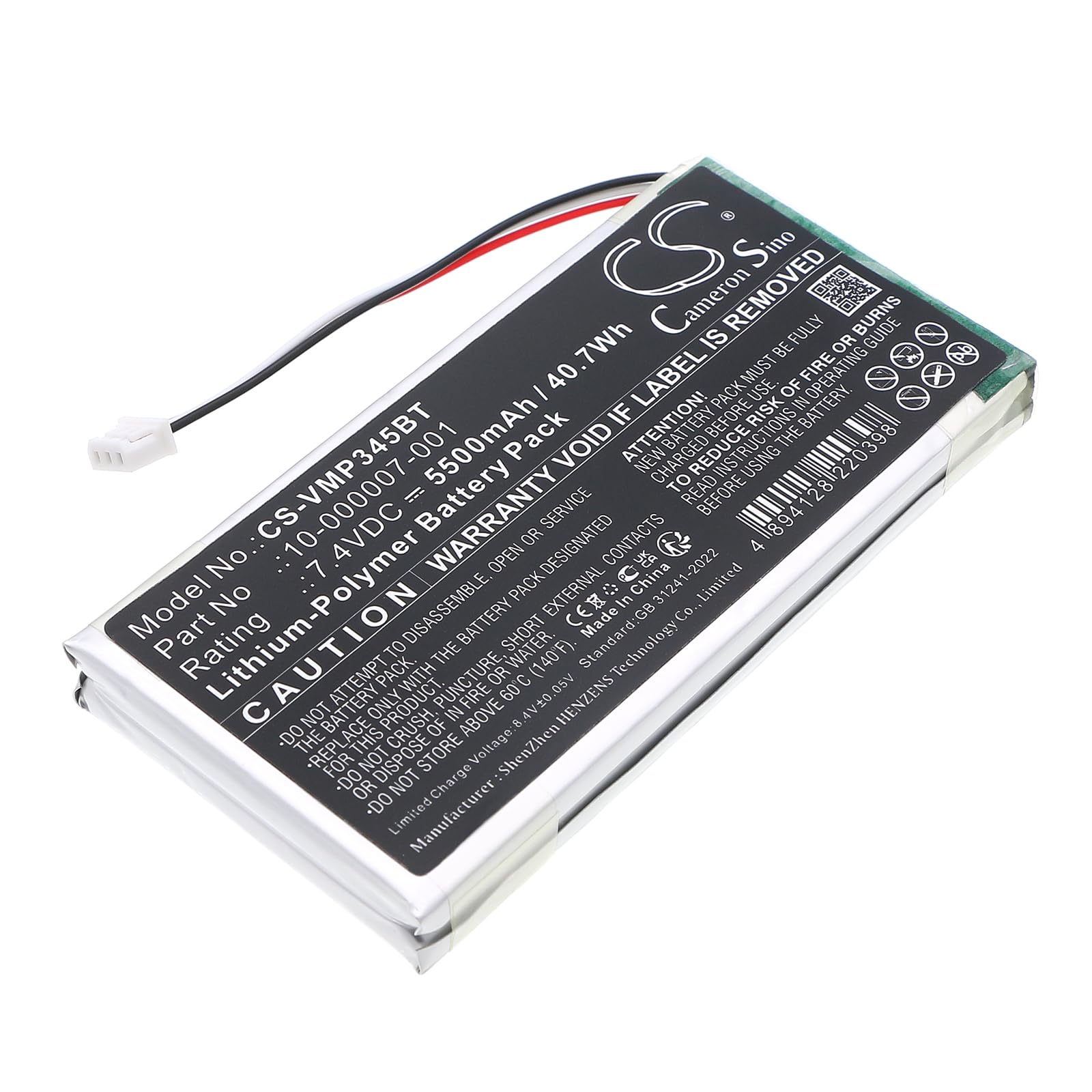 Photo 1 of 5500mAh / 40.7Wh Replacement Battery for Vivint CP01 Control Panel, Sky Master Control Panel, Troubleshooting, V-MP2-345, V-MP2-345 Master Control Panel, V-MP2-345B, 10-000007-001, 11900748-00