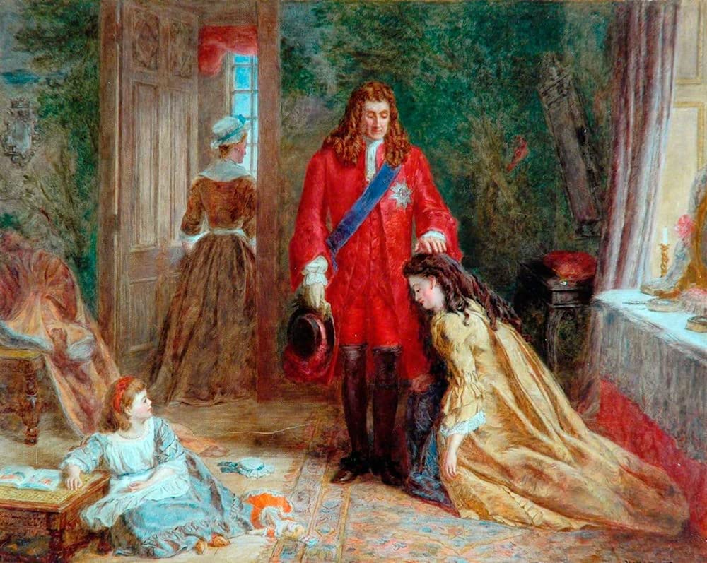 Cuadros de lienzos famosos para salón: La bendición del duque de Powell, 60x90cm 5