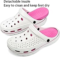 Vista 5 de INMINPIN - Zuecos ortopédicos para mujeres y hombres, con soporte de arco, zapatos de jardín, sandalias con fascitis plantar y plantillas de pies