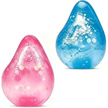 2PCS Raindrop Stress Balls,Glitter Raindrop Gumdrop Squeeze Balls Adults Stress Relief Water Drop Slow Rebound Sensory Balls Stress Toys for Kids Age 3+ Squishy Fidget Toys