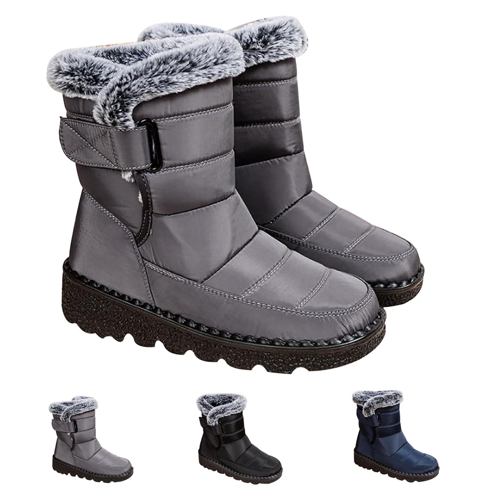 Bottes femme hiver fourrées et imperméables pour garder les pieds au sec