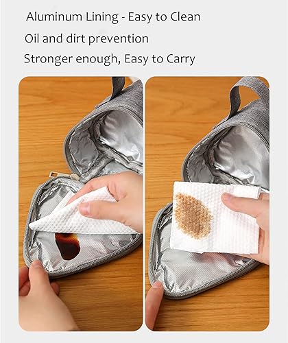 Miniatura 3 de KEAIDUO Pequeñas bolsas reutilizables para aperitivos, contenedor de alimentos para mujeres, bolsa de sándwich, trabajo, viajes, gimnasio, picnic, a