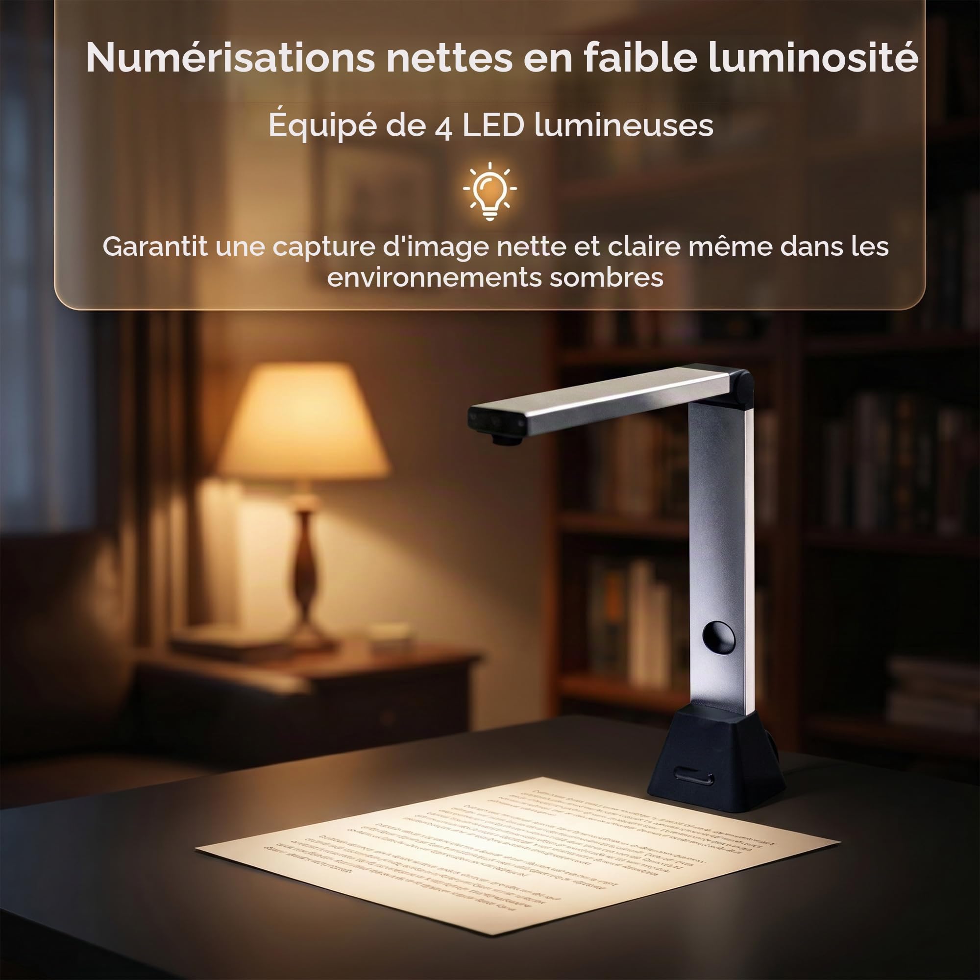 13MP Scanner de Documents Intelligent: