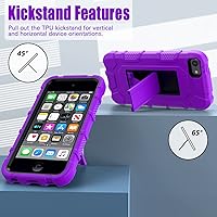 Vista 3 de Funda para iPod Touch 7ª generación, iPod Touch 6ª/5ª generación, resistente a los golpes, resistente a los golpes, para Apple iPod Touch 7/6/5