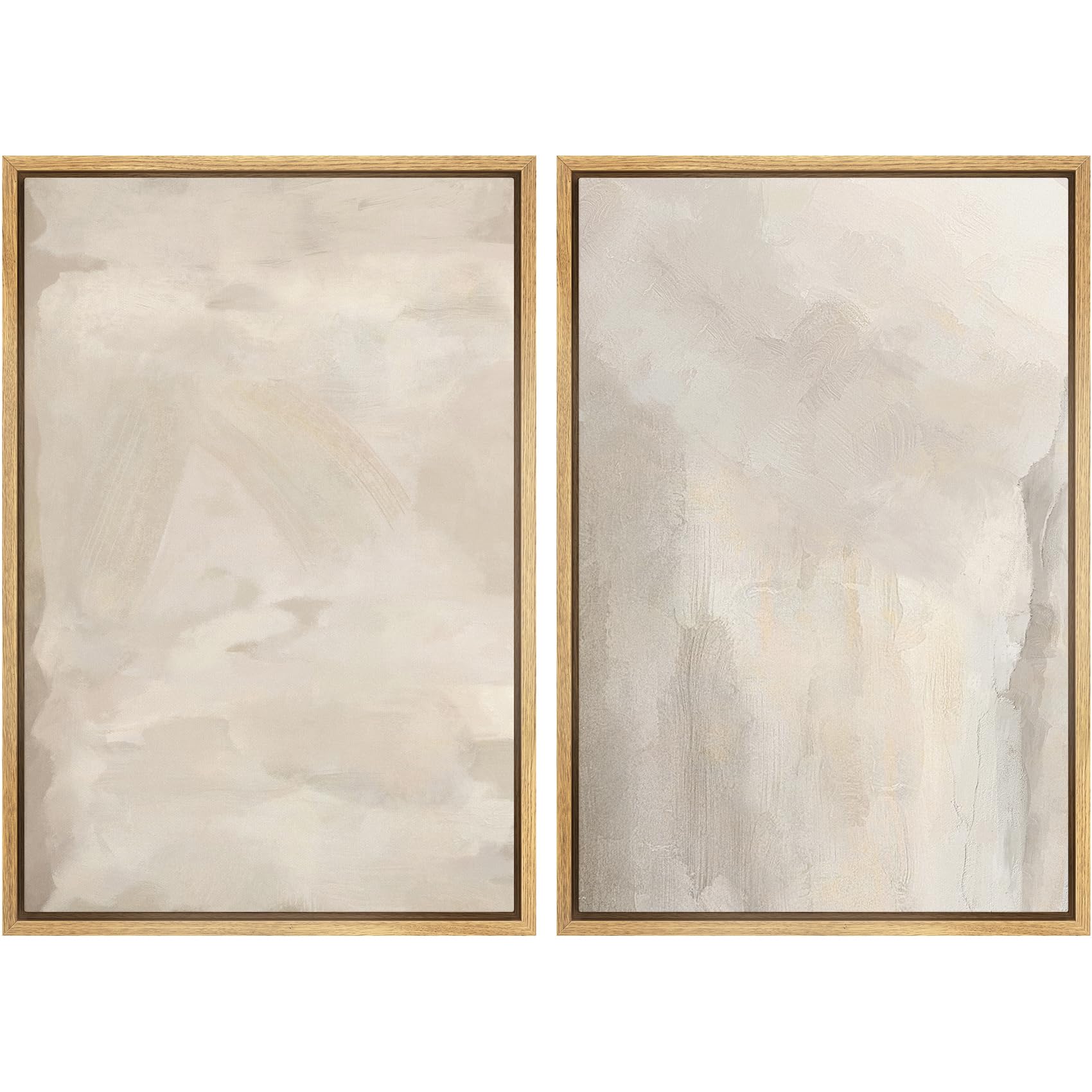 MUDECOR Framed Canvas Print Wall Art Monochromatic Gradient Abstract Minimalist Gray Illustrations Modern Art Decorative Bohemian Colorful Chic for Living Room, Bedroom, Office - 16"x24"x2 Black — view 56