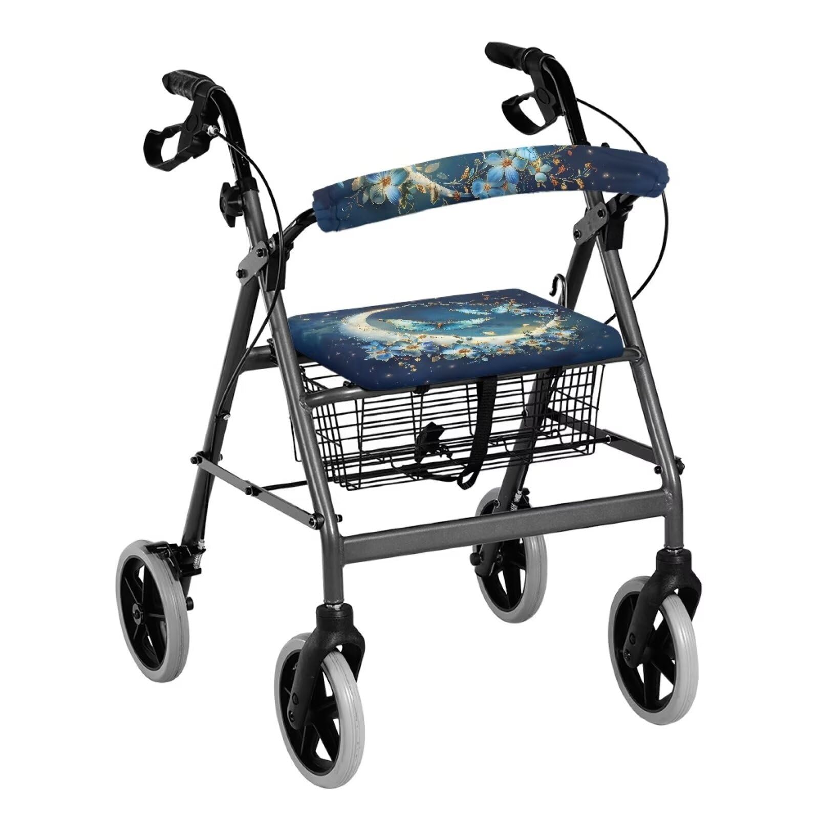 Blue Marble Accessories for Rollator Walkers Pattern Rollator Walker Seat and Backrest Covers Removable & Washable Walkers for Seniors with Seat Gift Covers for Men Ladies — Amazon image 19