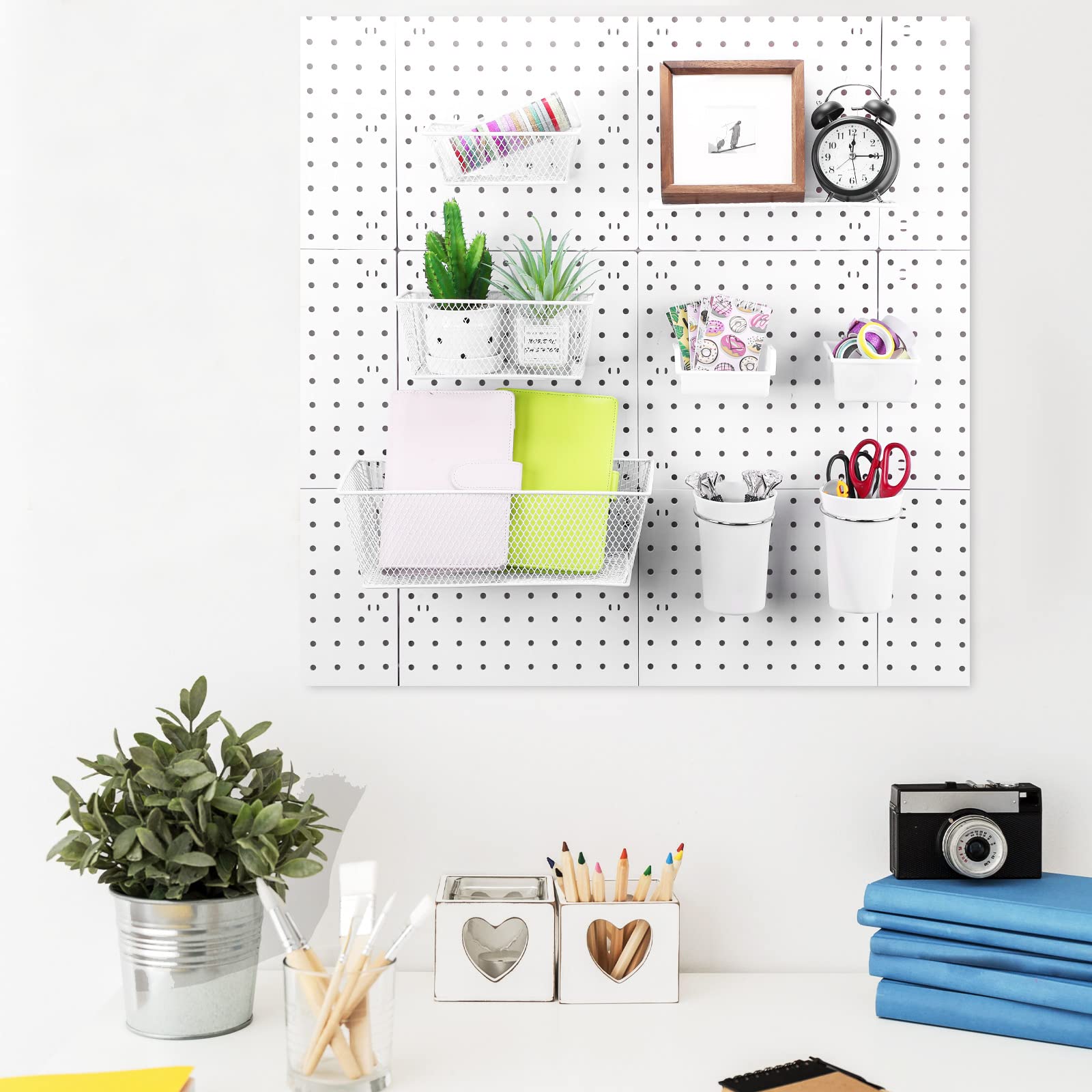 Sieral 30 Pcs Pegboard Accessories Organizer Kit Includes Pegboard