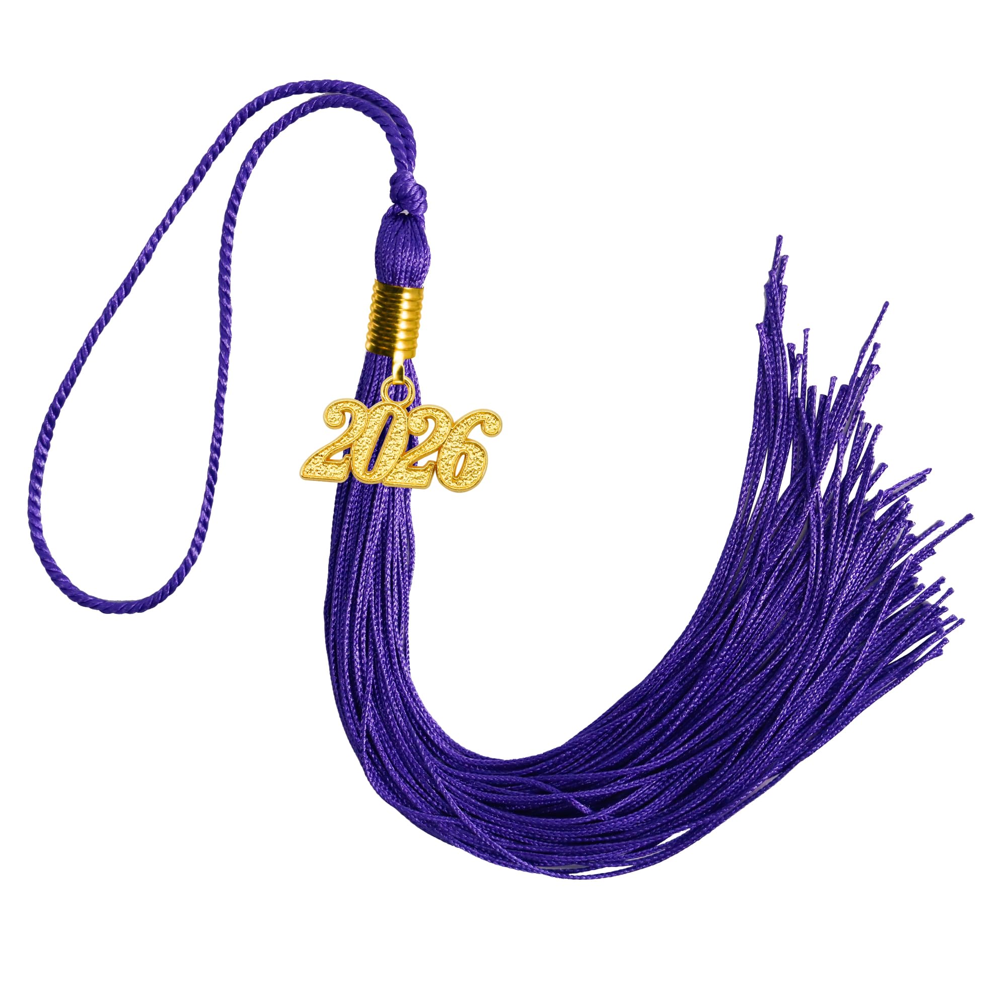 GraduationMall Single&amp;Multiple Color Graduation Tassel with 2026 Year Charm 9"