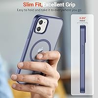 Vista 215 de SUPFINE - Funda magnética para iPhone 13 Pro Max (compatible con MagSafe), (protección contra caídas de grado militar de 10 pies), delgada, Negro