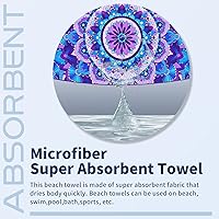 Vista 6 de 4 Pack Microfiber Thin Beach Towel Lightweight 71x32 Extra Large Sand Free Soft Towels Quick Dry for Travel Pool Yoga Gym Sports Beach Accessories 4