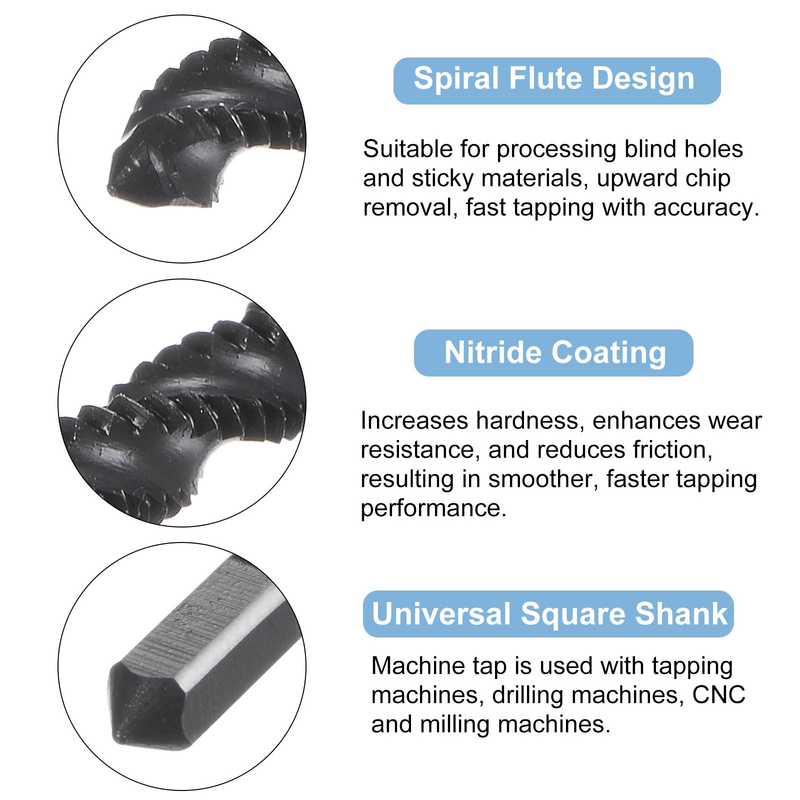 Maschio Filettare Spirale 1/8-40 BSW HSS-Cobalto - Per Riparazione Filetti, Tolleranza H2 - Foto 9