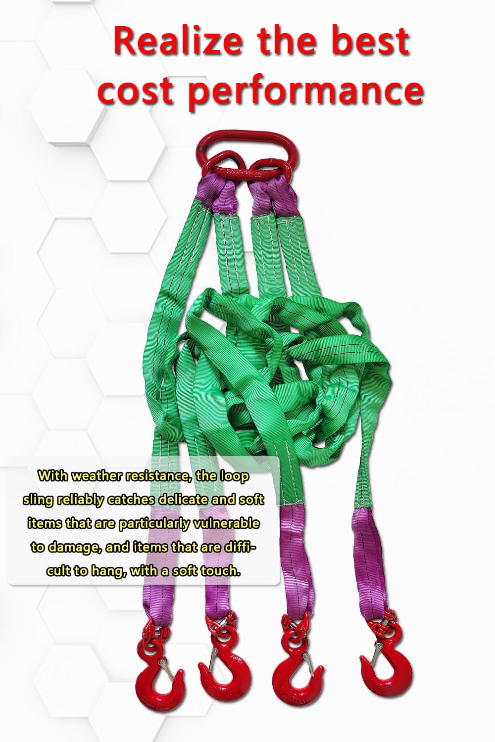Four Leg Web Sling - 6610lb Lifting Sling -6 Four Leg Web Sling - 6610lb Lifting Sling -6