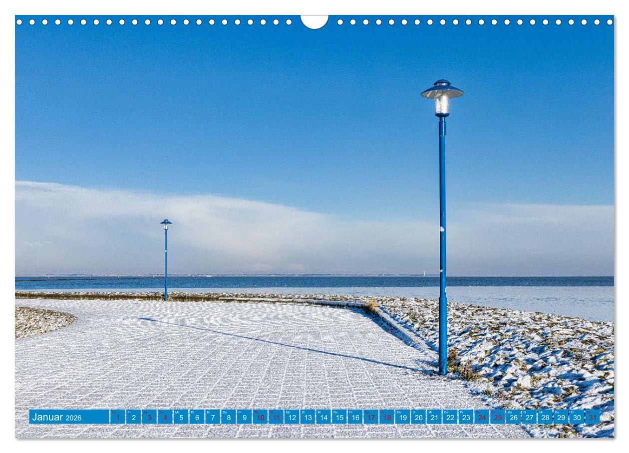 Die Farbe blau - Die Farbe der Weite und des Himmels (Wandkalender 2026 DIN A3 quer), CALVENDO Monatskalender: Die beruhigende und entspannende ... eine positive und entspannte Atmosphäre.