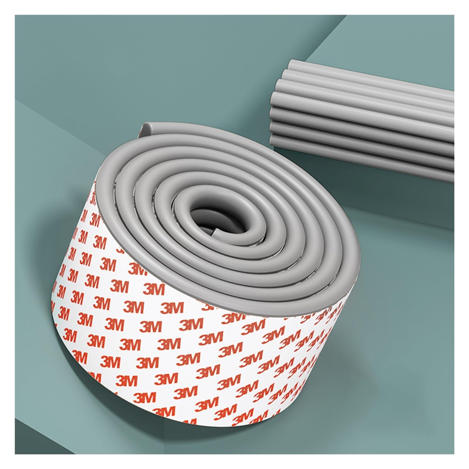 Protector de Esquinas, Protectores de Parachoques de Espuma Suave Resistente para Muebles y Bordes de Chimenea, cojín de Espuma a Prueba de Agua, pregrabado (Gris 1 Unidad)