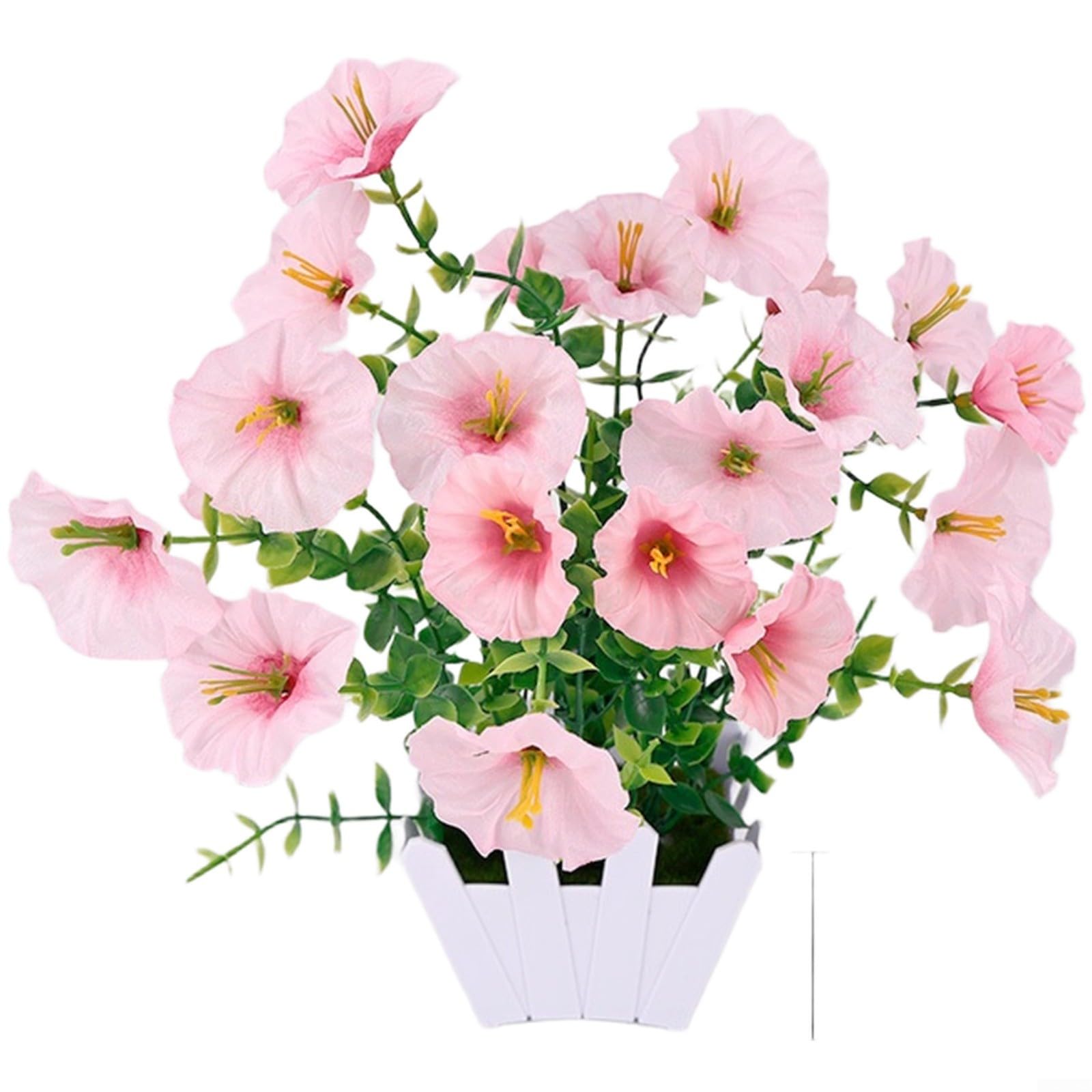 Gloire du matin artificielle fleur de bureau sans arrosage rose
