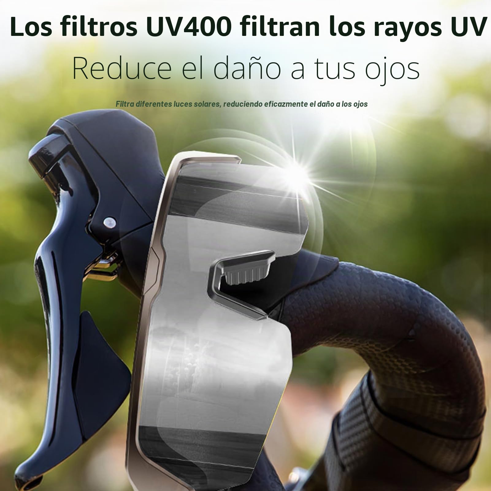 Tosuny Gafas de Sol de Deportes Inteligentes, Vasos de Audio Bluetooth con Protección UV400 y Lentes Anti-Impactos, Altavoz y Micrófono de Oído Abierto, Asistente de Voz, para Deportes (Silver)